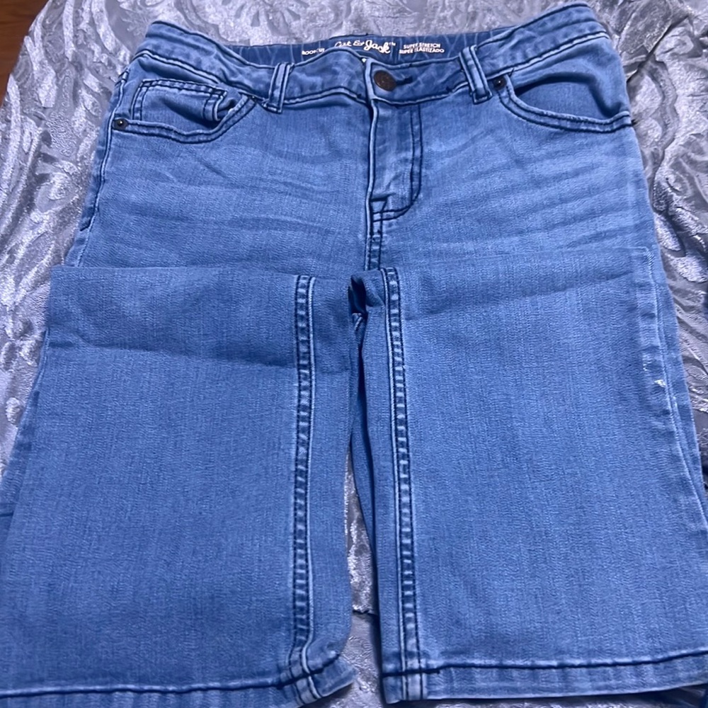 Jeans floral cat &jack size 12
